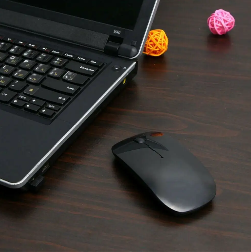 Streamline Your Computing Experience With This Wireless Rechargeable Mouse, Designed For Precision And Convenience, 2.4G Portable Mobile Wireless Mouse with USB Receiver, 3 Adjustable DPI for Noteboo