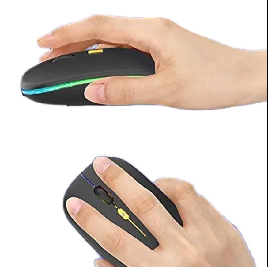 The Rechargeable Bluetooth Wireless Mouse with 2.4G RGB LED lights is the perfect combination of style, functionality, and convenience for all your computing needs. Comes With A USB Receiver