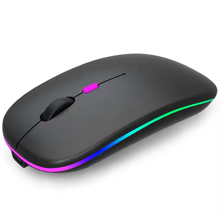 The Rechargeable Bluetooth Wireless Mouse with 2.4G RGB LED lights is the perfect combination of style, functionality, and convenience for all your computing needs. Comes With A USB Receiver