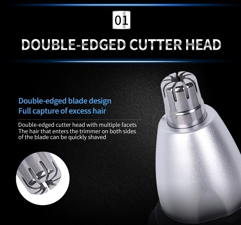 The SANZ Nose, Ear, Facial Hair Removal Shaver Hair Trimmer Offers A sleek And Practical Grooming Solution For Men. Featuring a Lightweight, Portable Design And Stainless Steel Blades. Compact And Use