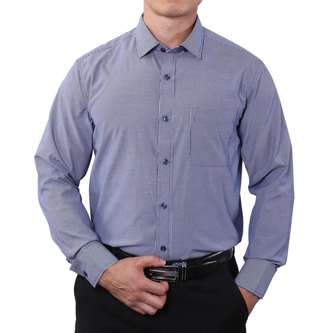 Men's Official Shirt  Long-Sleeve Slim Fit Male High-grade Cotton Fabrics, Versatile Crafted From High-Quality, Breathable Fabric Designed For Comfort And Durability For Professional or Casual Occasio