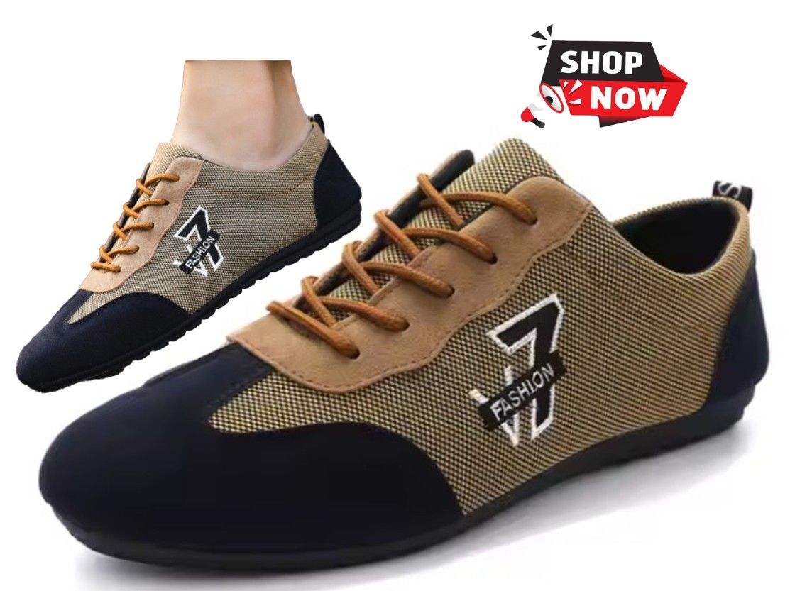 Men's Fashion Brown Men's Shoes Outdoor Comfortable Casual Shoes Fashion New Styles Slip On Boat Light Weight Driving Loafer Leisure Sneakers