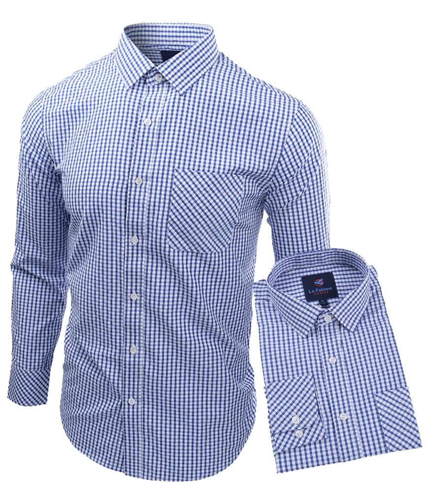 Men’s Official Shirt Classic Checkered Long-Sleeve Shirt. This Stylish Checkered Shirt Is Designed For The Modern Man Who Values Both Comfort And Sophistication Ideal For Both Casual And Semi-Formal O