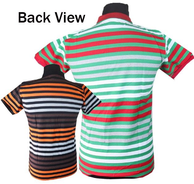 3 Pieces Summer Men Shirt  Multiple Colors Stripe Polo T-shirts Fashion Short Sleeve Embroidery Casual Tops  Casual Short Sleeve Cotton Shirts Tops for Man Summer Clothing