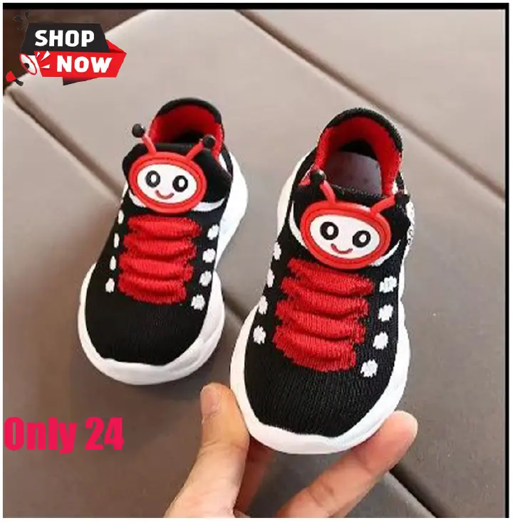 Kids Sneakers Breathable Soft Spring Autumn Little Kid's Shoes For Sports Soft Non-slip Running Sports Shoes Slip-on