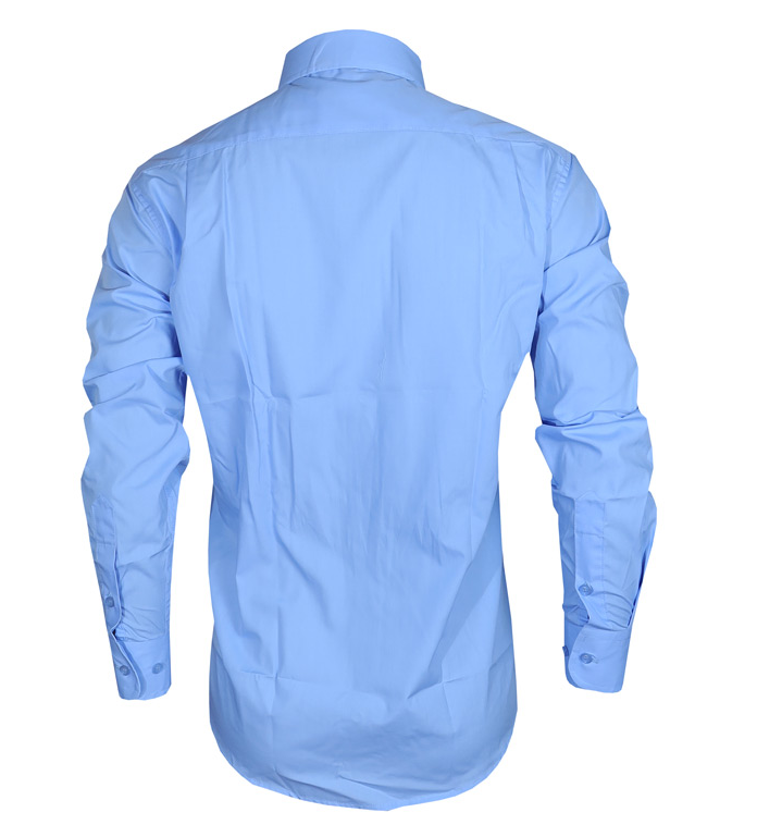 Aidailu Men's Official Shirt  Formal Long-Sleeve Men Shirt. Features A Crisp Light-blue Tone, A Structured Collar, And a Front Pocket For Added Style. Designed To Keep You Looking Polished For Office