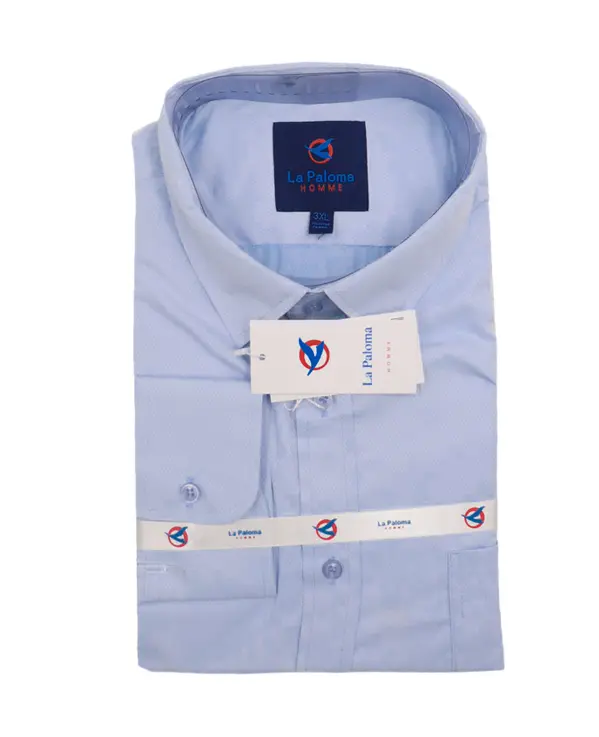 La Paloma Men Shirts Wear Men Official Shirt. Provides A Polished And Professional Look Suitable For Business, Formal Events, Or Smart Casual Wear. Solid Long Sleeve Stretch Wrinkle-Free