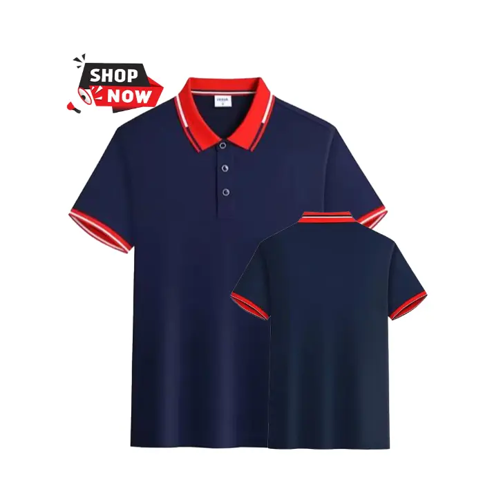 Men's Polo T-shirt Fashion Plaid Shirt 2024 Casual Short Sleeve Navy Men Shirts. This Polo Shirt Is Perfect For Casual Outings, Semi-Formal Settings, Or Professional Environments