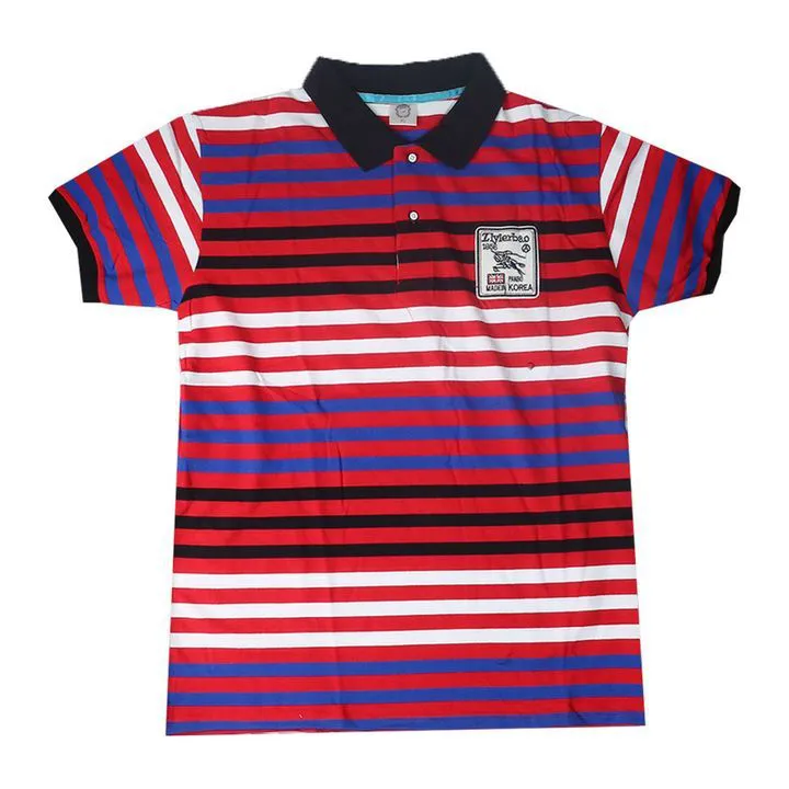 Men Shirt Multiple Colors Stripe Men Polo T-shirts. Their Comfortable Fit Make Them A Go-To Choice For Summer Clothing, While The Simple Yet Elegant Designs Allow For Easy Pairing With Jeans, Chinos,