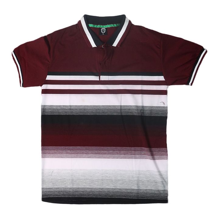 Fashion Upright Slender vertical Stripe Men T-shirt Men Polo T-shirts Summer Breathable Casual Short Sleeve Cotton Shirts Tops for Man Summer Clothing  Embroidery Casual Tops