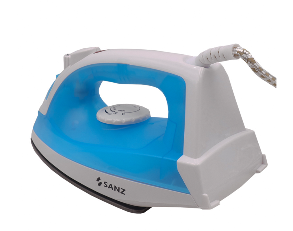 SANZ Blue And White Electric Iron Box Household Steam Handheld  Non-stick Soleplate Iron BOX For Home Use With Adjustable Temperature Portable Electric Iron Ceramic Non-Stick Soleplate Vertical Steam