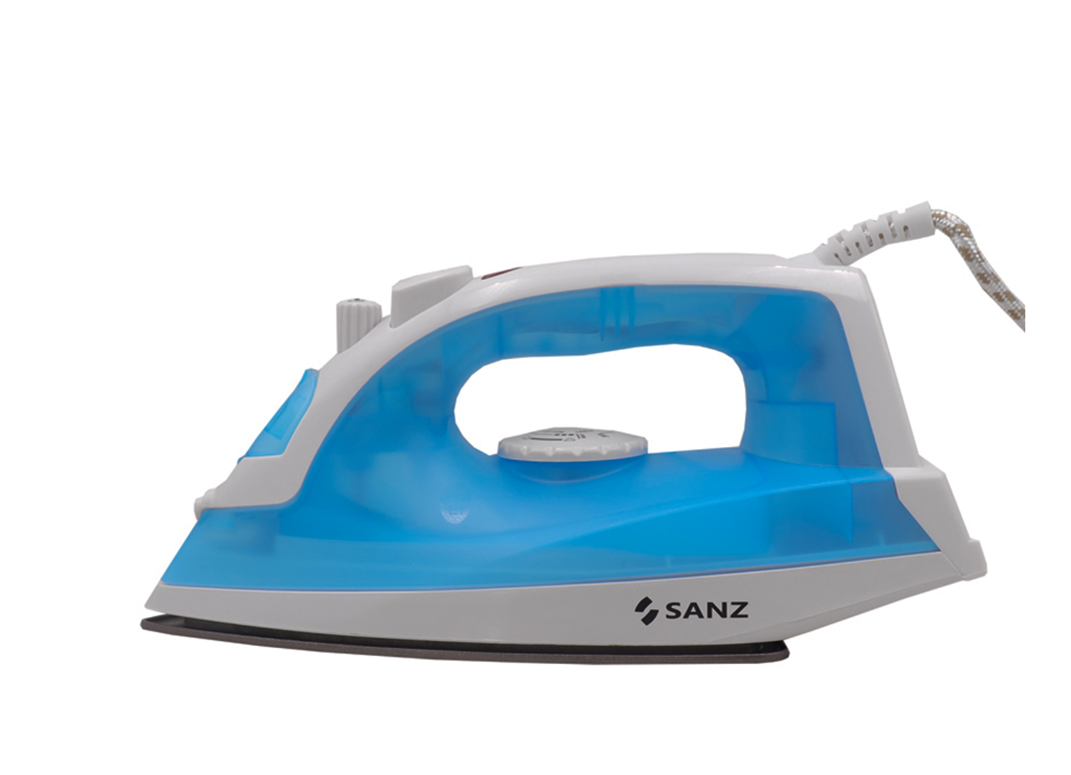 SANZ Blue And White Electric Iron Box Household Steam Handheld  Non-stick Soleplate Iron BOX For Home Use With Adjustable Temperature Portable Electric Iron Ceramic Non-Stick Soleplate Vertical Steam