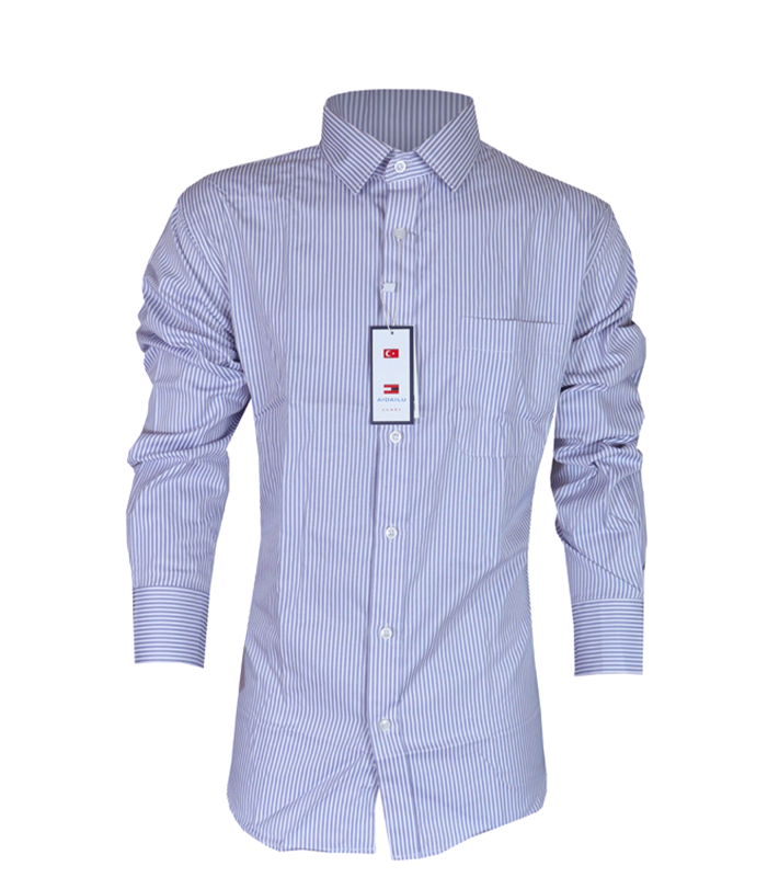 Aidailu Fashion Men's  Shirt Long Sleeve Striped  Men's Official Shirt Clothes  Easy to Iron Official Shirt.  Designed To Keep You Looking Polished, It's Perfect For Office Wear, Business Meetings