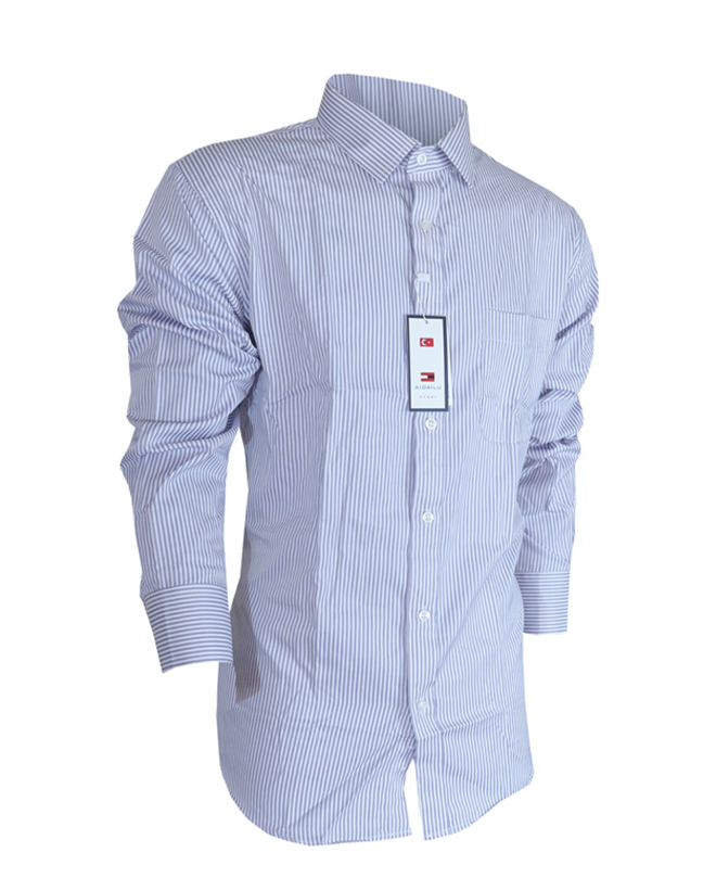 Aidailu Fashion Men's  Shirt Long Sleeve Striped  Men's Official Shirt Clothes  Easy to Iron Official Shirt.  Designed To Keep You Looking Polished, It's Perfect For Office Wear, Business Meetings