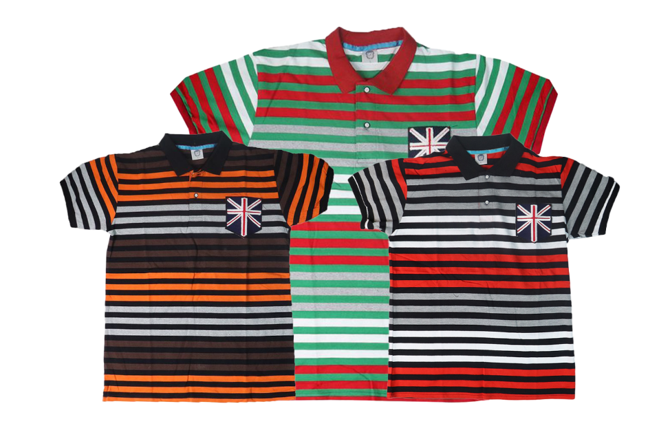 3 Pieces Summer Men Shirt  Multiple Colors Stripe Polo T-shirts Fashion Short Sleeve Embroidery Casual Tops  Casual Short Sleeve Cotton Shirts Tops for Man Summer Clothing