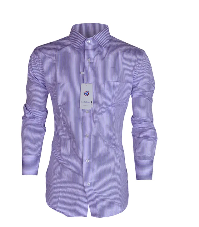 La Paloma Homme Men's Official Shirt Stripped Cotton Long Sleeve Men Shirt Wear Clothes. Whether paired with formal trousers or dressed down with chinos, this shirt guarantees a versatile addition to