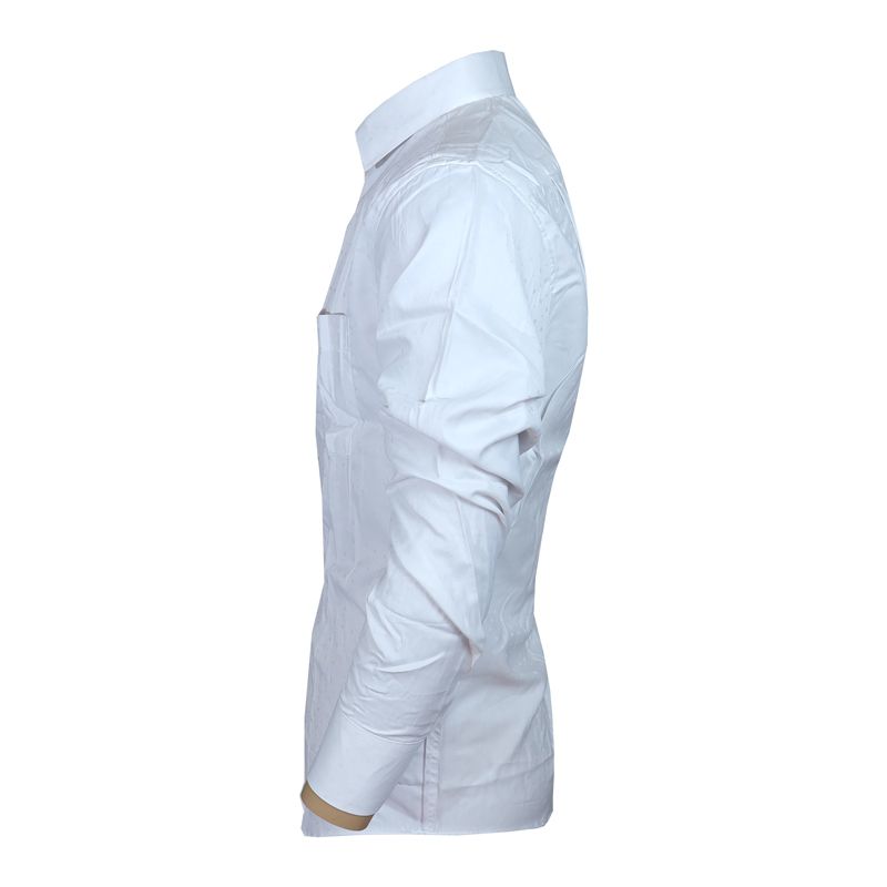 Aidailu Men Shirt Men Official Shirt White Dotted Designed For Sophistication And Versatility. Made From Premium Breathable Fabric, This Shirt Ensures All-day Comfort While Maintaining A Sharp, Polish
