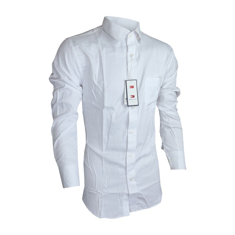 Aidailu Men Shirt Men Official Shirt White Dotted Designed For Sophistication And Versatility. Made From Premium Breathable Fabric, This Shirt Ensures All-day Comfort While Maintaining A Sharp, Polish
