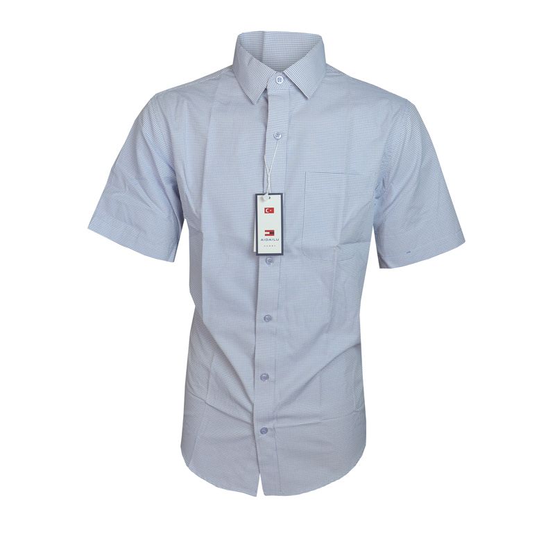 Aidailu  Short Sleeve  Men Shirts Office Wear Fashion Men's official Shirt  Easy to Iron Official Shirt.  Designed To Keep You Looking Polished, It's Perfect For Office Wear, Business Meetings,