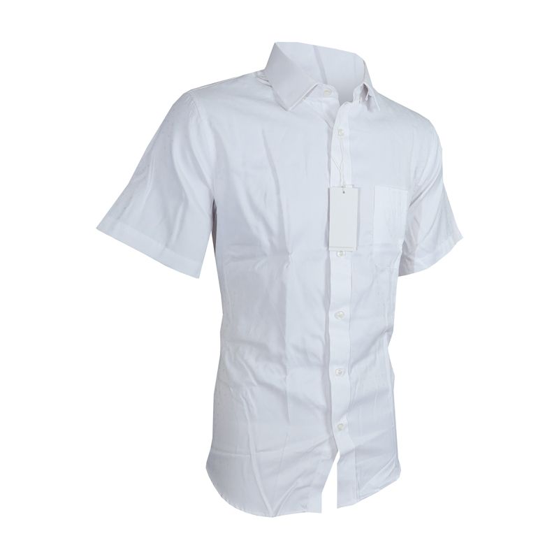 Aidailu Men Shirt Short Sleeve  Men Official Shirt White Dotted Designed For Sophistication And Versatility. Made From Premium Breathable Fabric, This Shirt Ensures All-day Comfort While Maintaining A