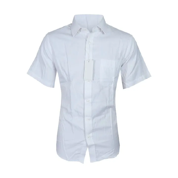 Aidailu Men Shirt Short Sleeve  Men Official Shirt White Dotted Designed For Sophistication And Versatility. Made From Premium Breathable Fabric, This Shirt Ensures All-day Comfort While Maintaining A