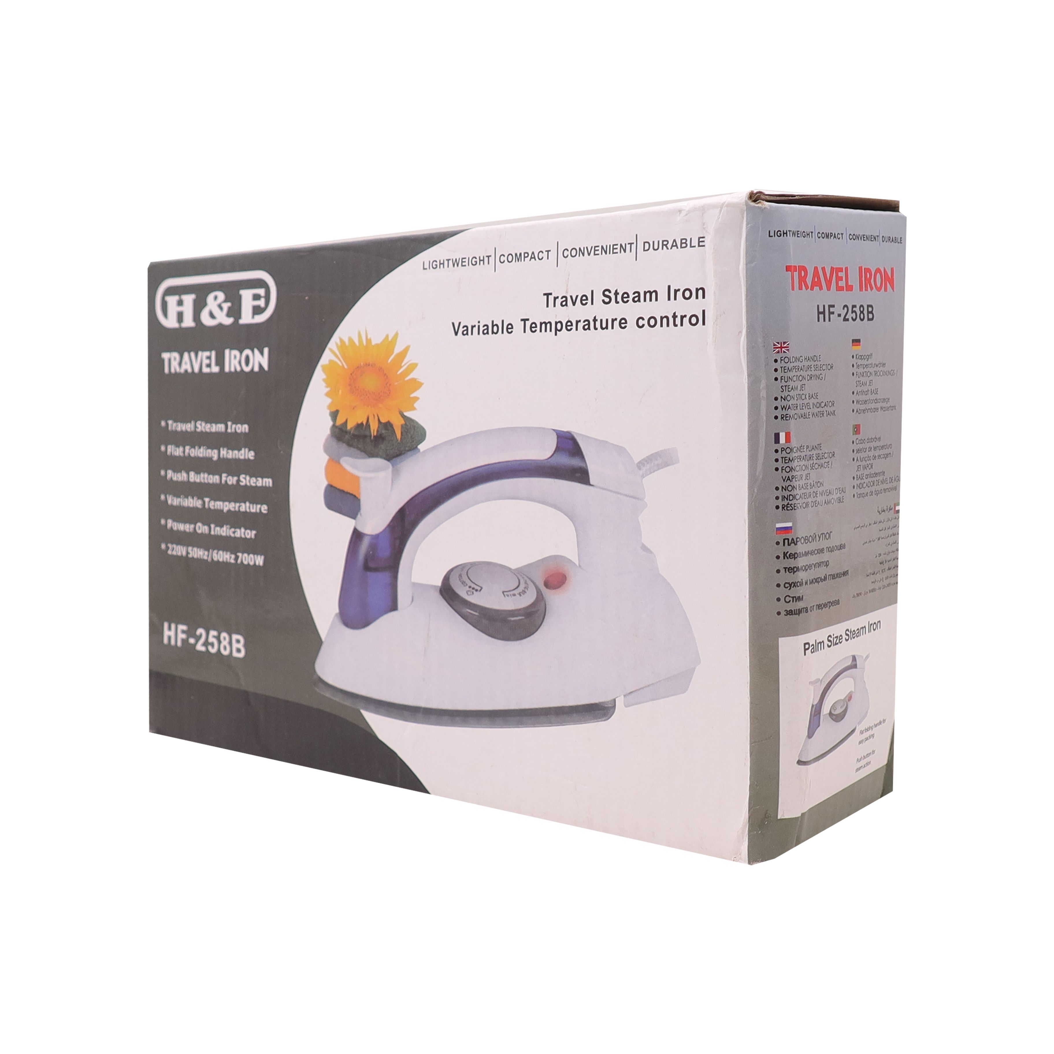 Household Portable Ironing Machine Travel Mini Electric Foldable Steam Iron box Portable - 700Watt. Combines Efficiency With Ease Of Use, Making Ironing Hassle-Free. Comfortable Ergonomic Handle, Temp