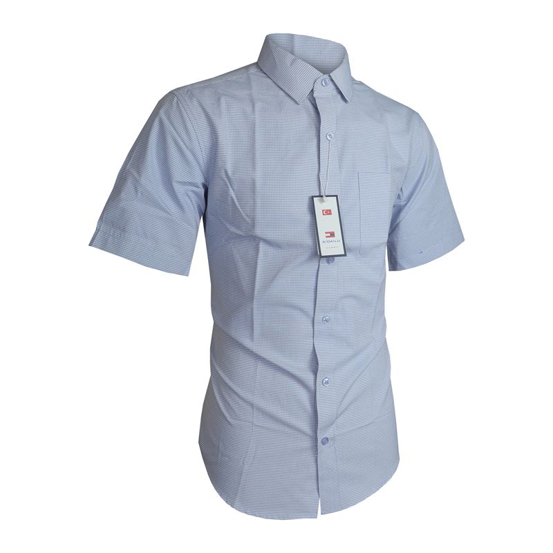 Aidailu  Short Sleeve  Men Shirts Office Wear Fashion Men's official Shirt  Easy to Iron Official Shirt.  Designed To Keep You Looking Polished, It's Perfect For Office Wear, Business Meetings,