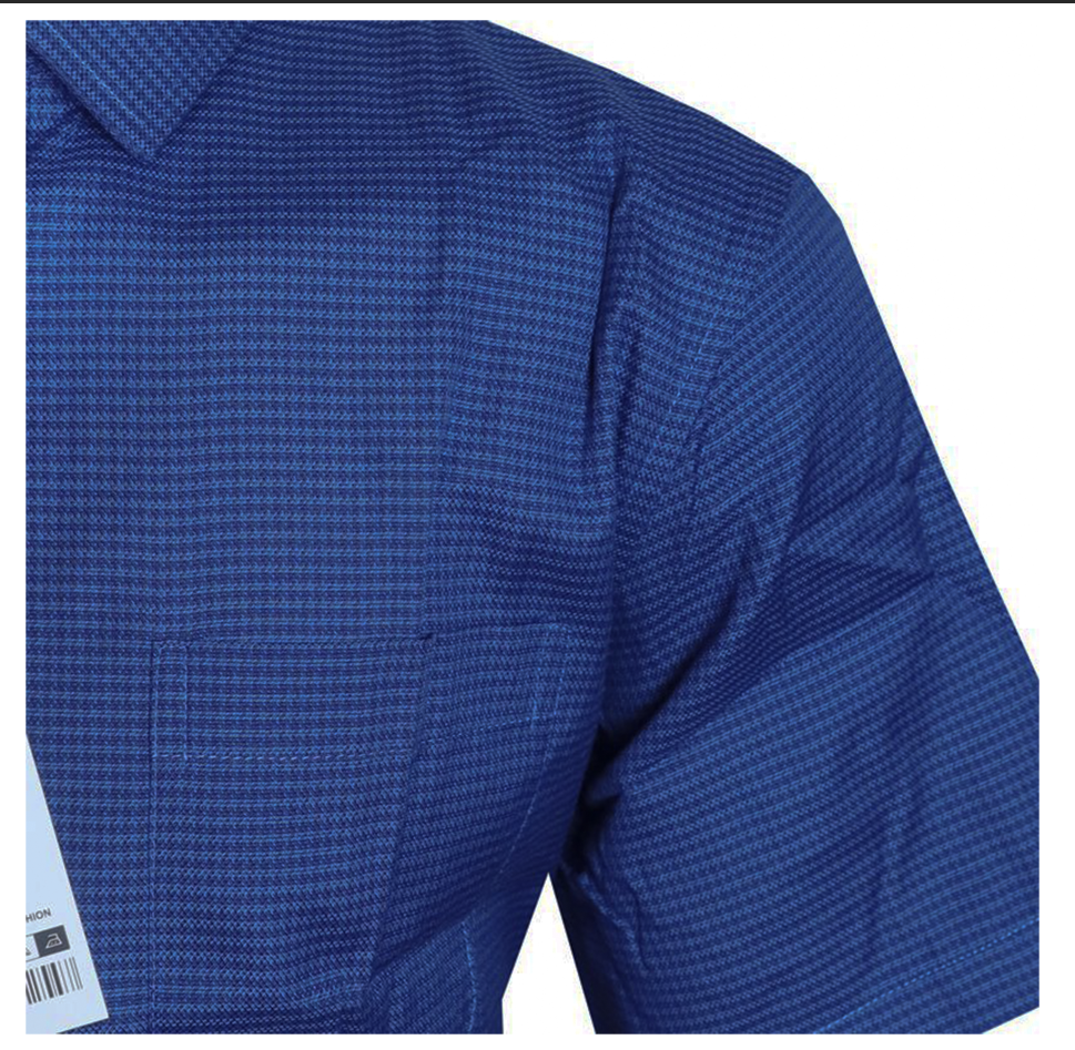 Men Shirt Men Official Shirt. Stay Stylish And Comfortable With This Navy Blue Short-Sleeved Formal Shirt, Designed For Both Professional And Casual Occasions.