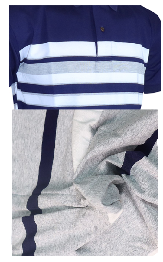 Upgrade Your wardrobe With Stylish 2-In-1 Men's Polo Shirt Pack Featuring Bold Horizontal Stripes. Perfectly Combining Casual Elegance And Comfort,  Men's T-Shirt Made From High-Quality Cotton