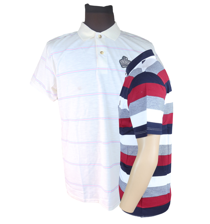 2 In 1 Men Shirt Crown Embroidered Men Polo Shirt Is A Stylish Blend Of Elegance And Simplicity, Perfect For Casual Or Semi-Formal Wear Men Top