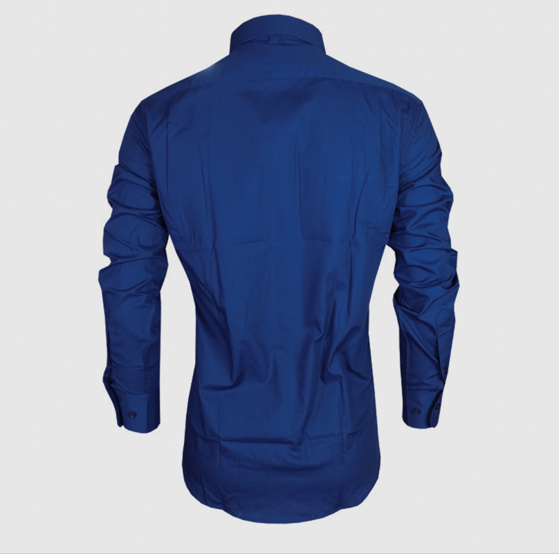 Aidailu Men's Clothes Black And Navy Men Official shirt Long-sleeved Casual Wear Classic Collar Men Shirt Tops For Adults