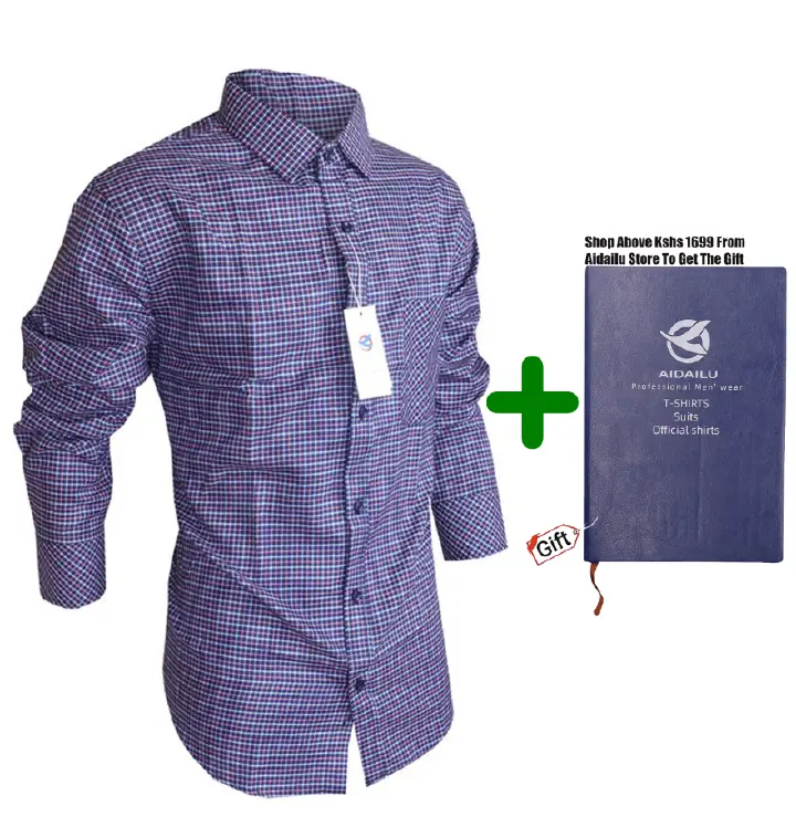 Aidailu Men's Shirt Men Official Shirt Cotton Clothes Office Wear