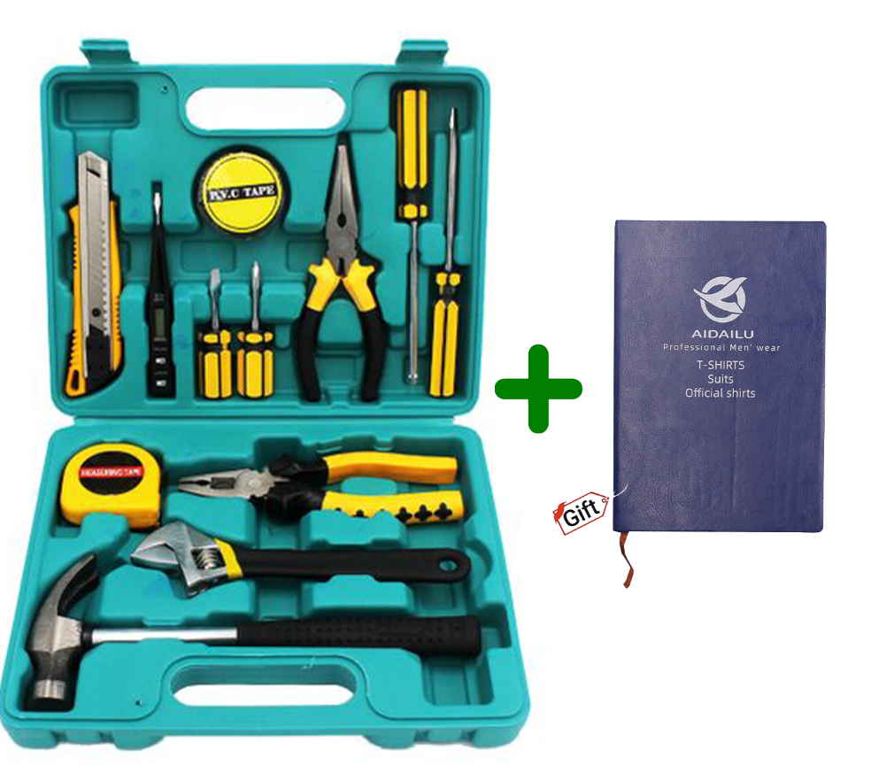 13 In 1 Piece Tool Kit Home Repair Hand Tools Set With Wrench Set Sortable Tool  Kit Household Hand Tools Box General Repair Screwdriver Pliers Hammer Plastic Combination