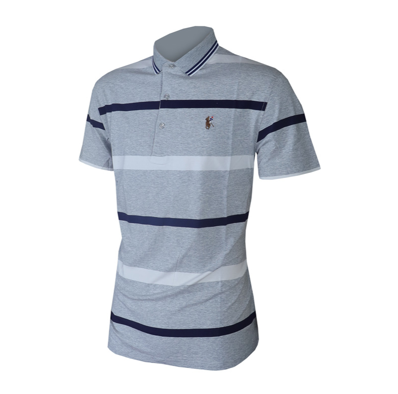 Men Shirt Stripe Polo T-shirts Casual Fashion Men Tops Fashion Plaid Shirt 2024 Casual Short Sleeve Cotton Shirts Tops for Man Summer Clothing Embroidery Casual Tops White Striped