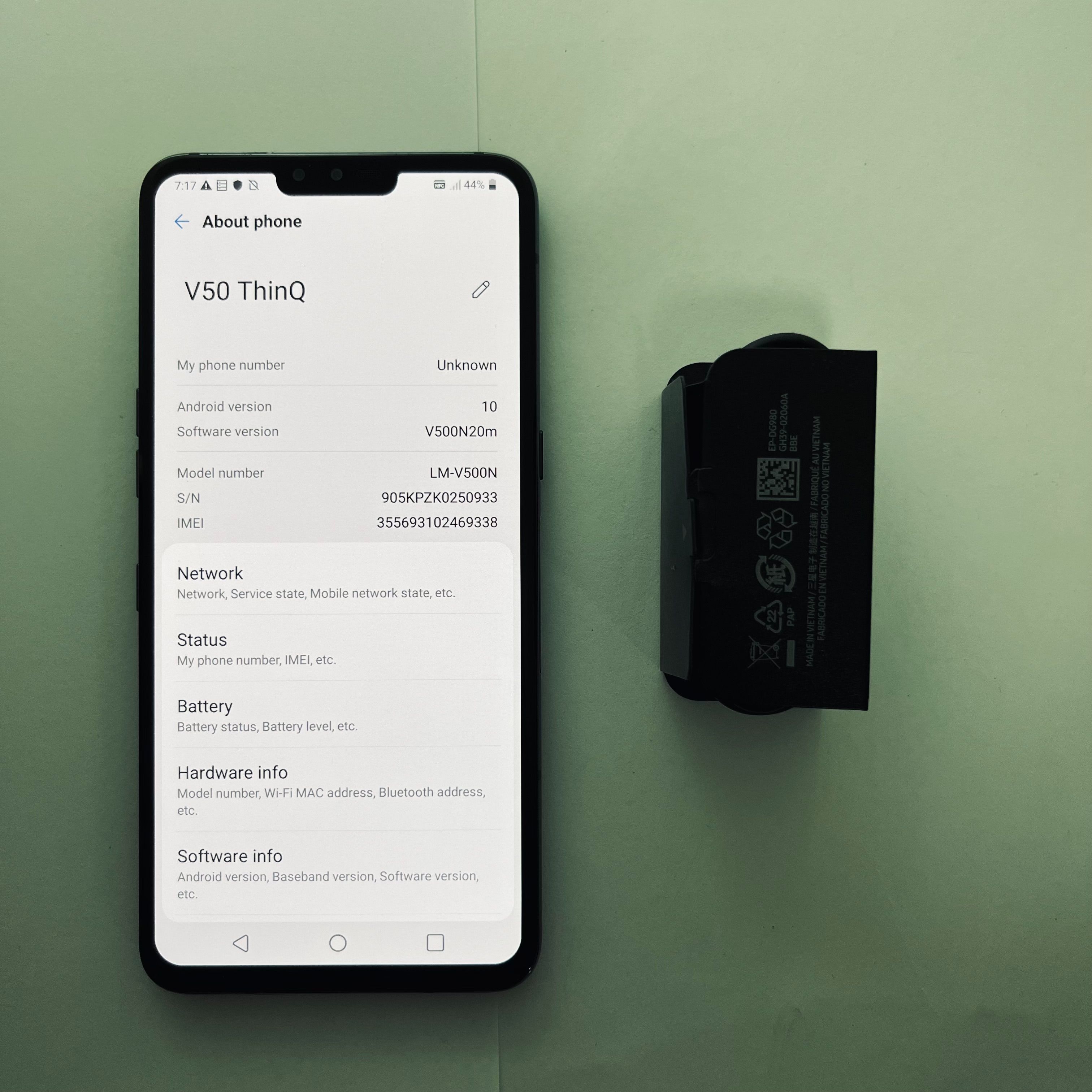 Original LG V50 ThinQ 6GB+128GB 6.4" Original Mobile Phone Smartphone