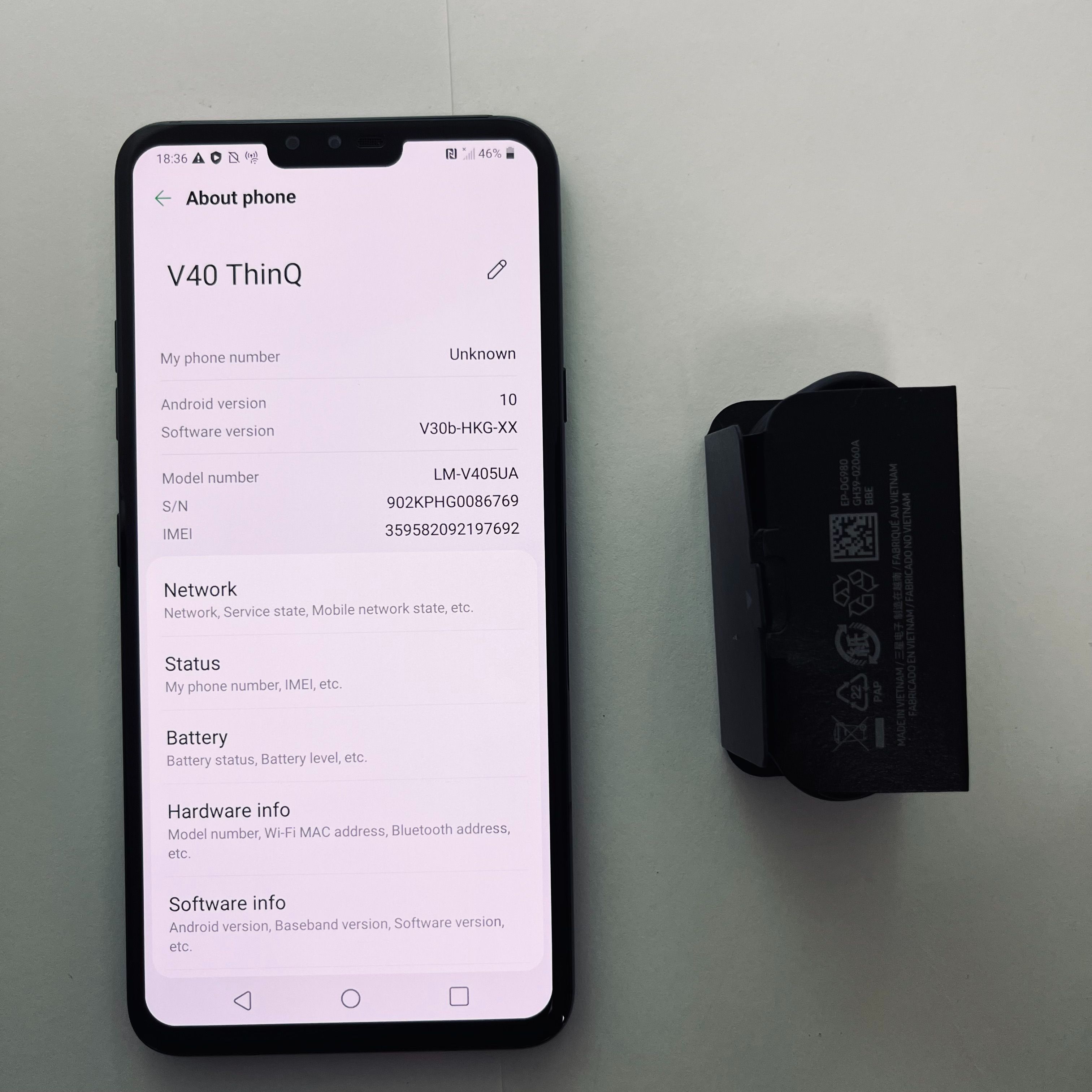 Original LG V40 ThinQ 6GB+128GB 6.4" Original Mobile Phone Smartphone