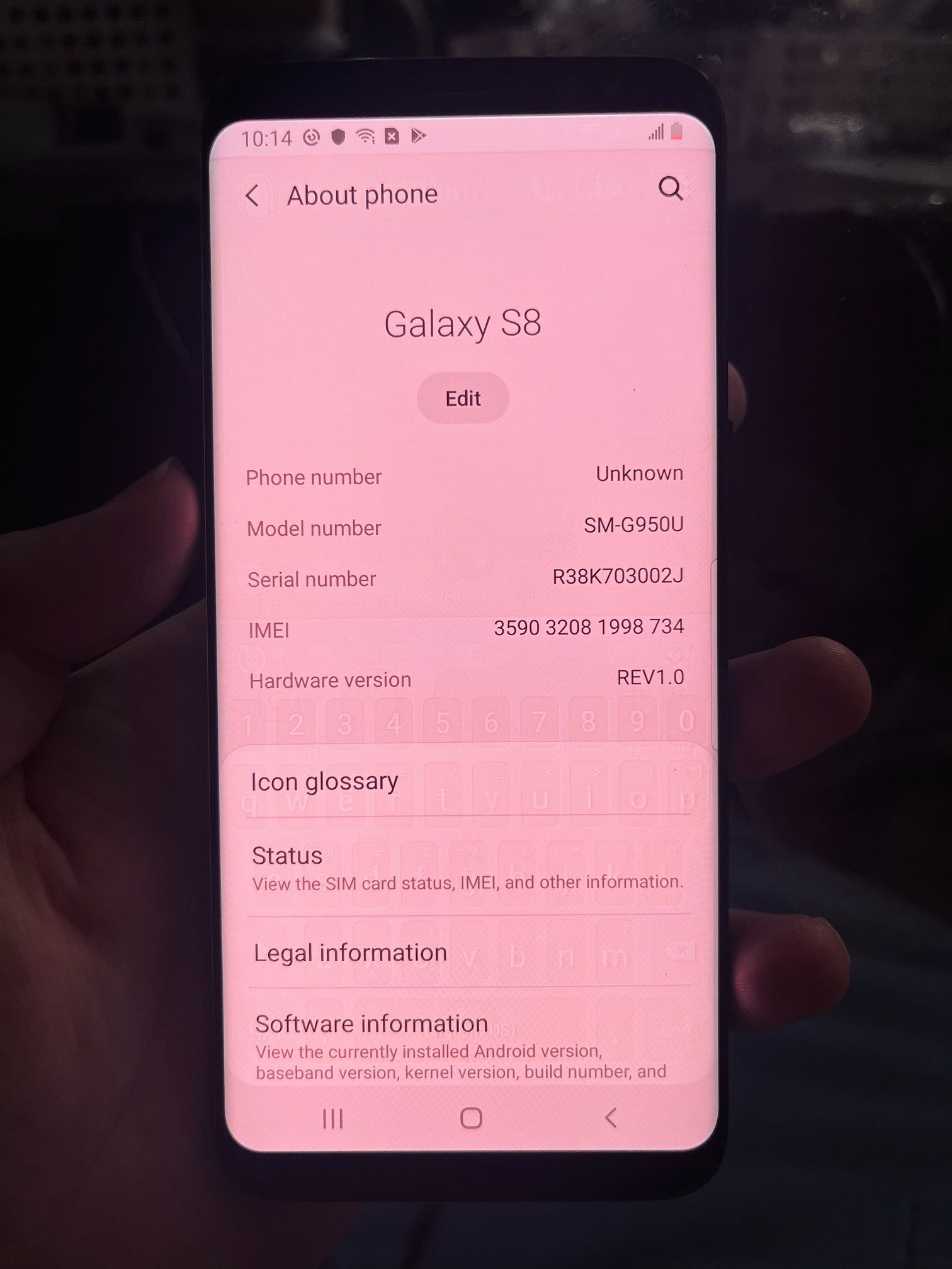 Refurbished Samsung Galaxy S8 G950 64GB 5.8inches Smartphone Original Single SIM 4GB LET Cellphone Condition C (random color)