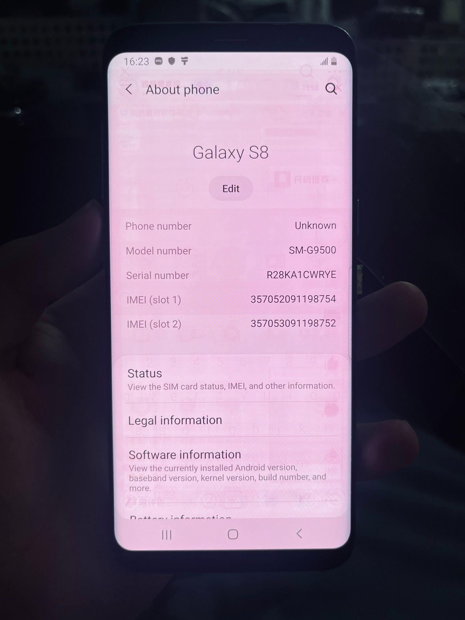 Refurbished Samsung Galaxy S8 G950 64GB 5.8inches Smartphone Original Single SIM 4GB LET Cellphone Condition C (random color)
