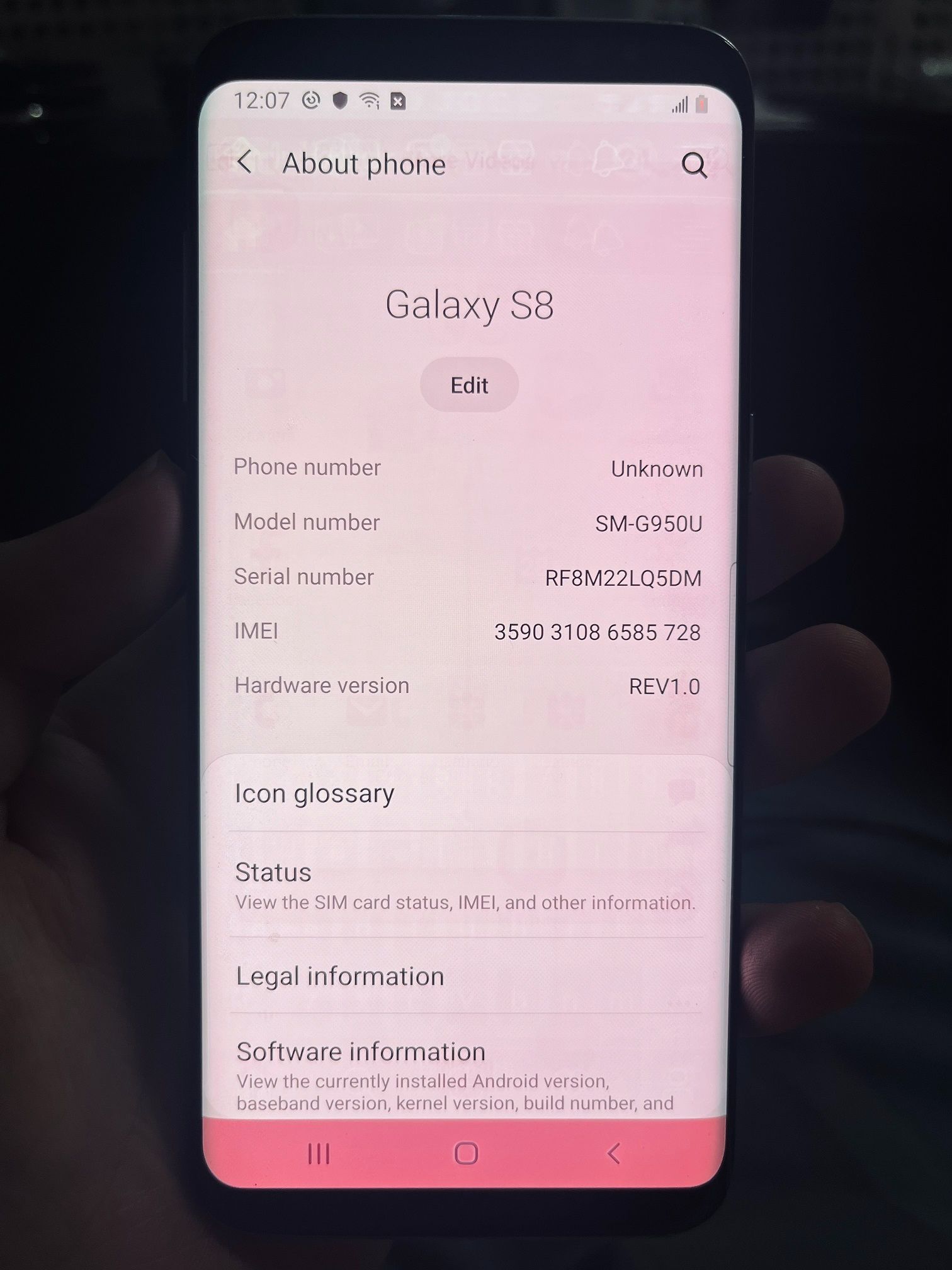 Refurbished Samsung Galaxy S8 G950 64GB 5.8inches Smartphone Original Single SIM 4GB LET Cellphone Condition C (random color)