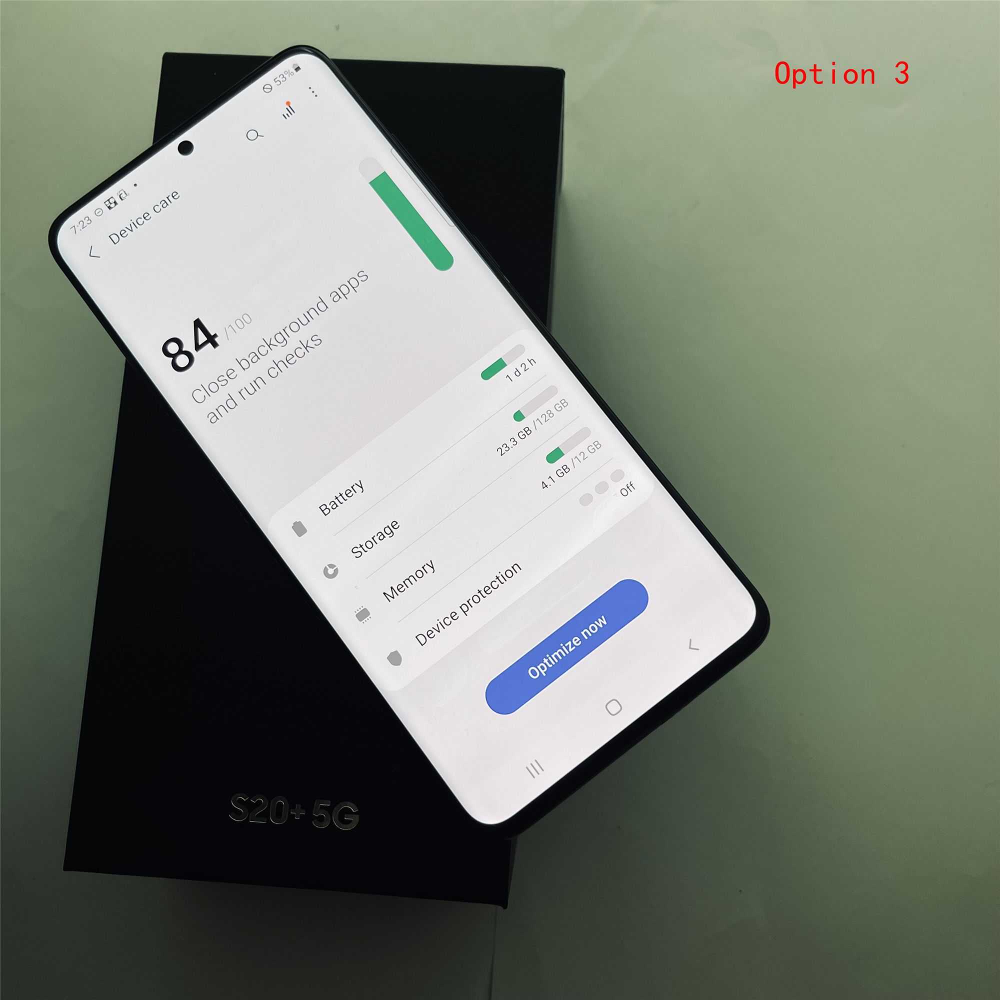 Original Samsung S20+ S20 Plus Refurbished Phone 6.7inches 128GB + 8GB Unlocked Smart Phone 4G LTE Cellphone