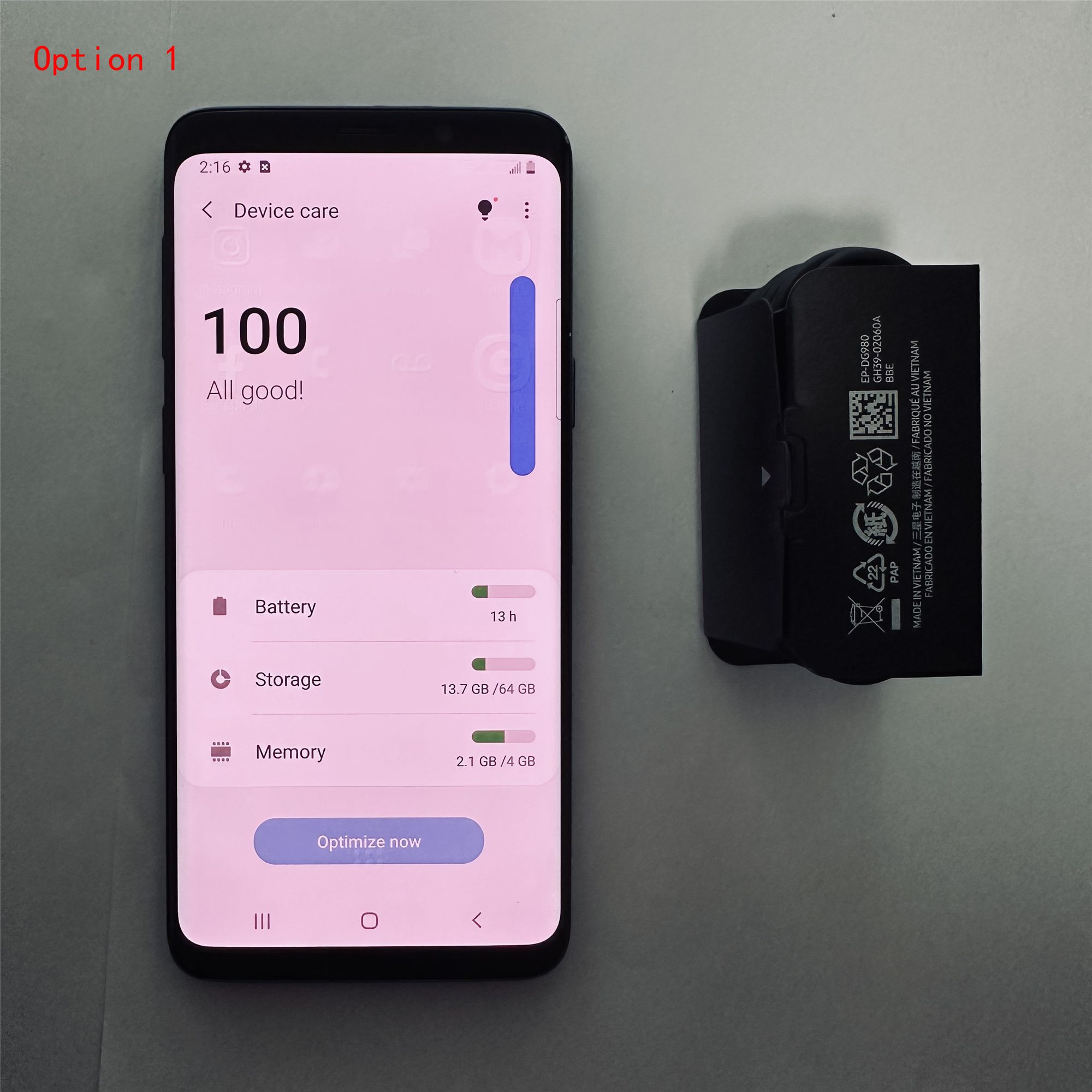 Refurbished Samsung Galaxy S9 G960 Smart Phone ROM 64GB 5.8 Inches 12MP + 8MP 4G Original Cellphone Smarphone