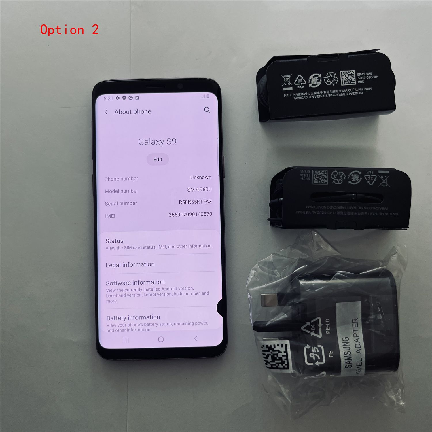 Refurbished Samsung Galaxy S9 G960 Smart Phone ROM 64GB 5.8 Inches 12MP + 8MP 4G Original Cellphone Smarphone