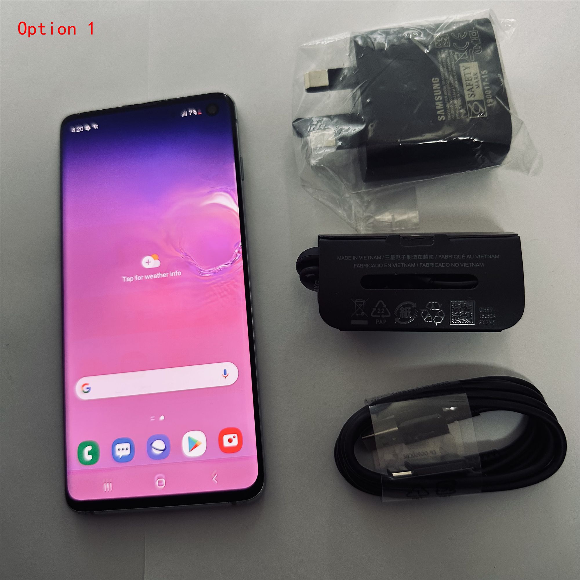 Refurbished Samsung Galaxy S10 ROM 128GB RAM 8GB 6.1inches Smart Phone Original 4G LET Cellphone