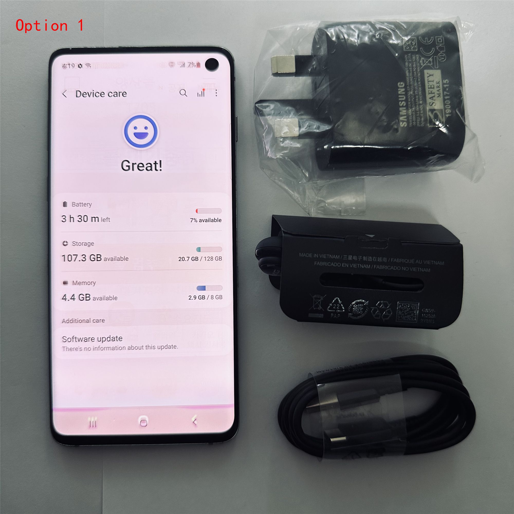 Refurbished Samsung Galaxy S10 ROM 128GB RAM 8GB 6.1inches Smart Phone Original 4G LET Cellphone