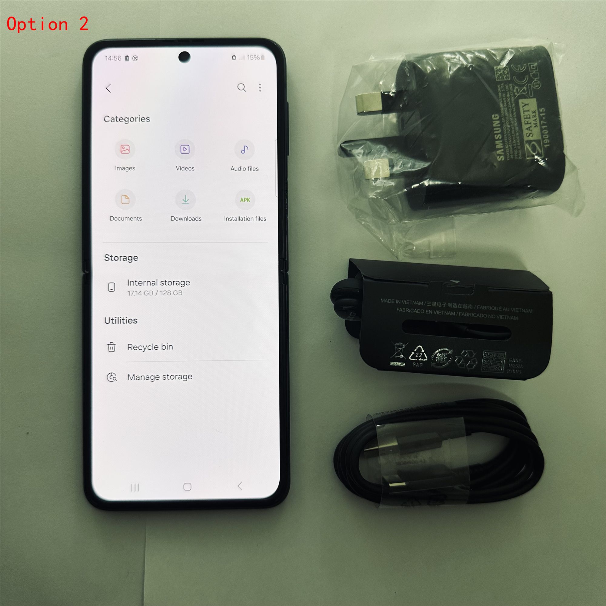 Samsung Galaxy Z Flip3 Refurbished Phone 5G 256GB / 128GB ROM 8GB RAM 6.7" + 1.9" Original Smart Phone