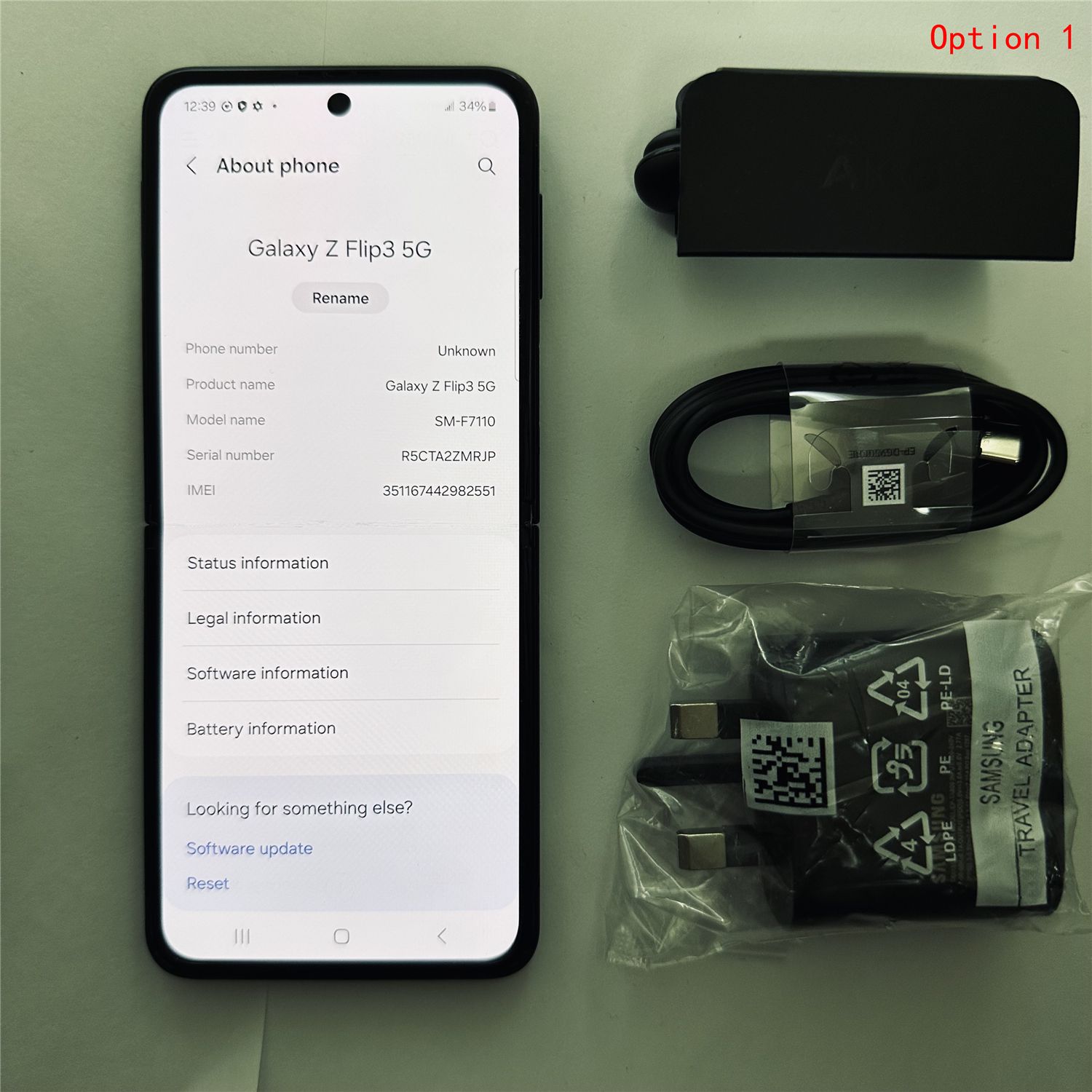 Samsung Galaxy Z Flip3 Refurbished Phone 5G 256GB / 128GB ROM 8GB RAM 6.7" + 1.9" Original Smart Phone