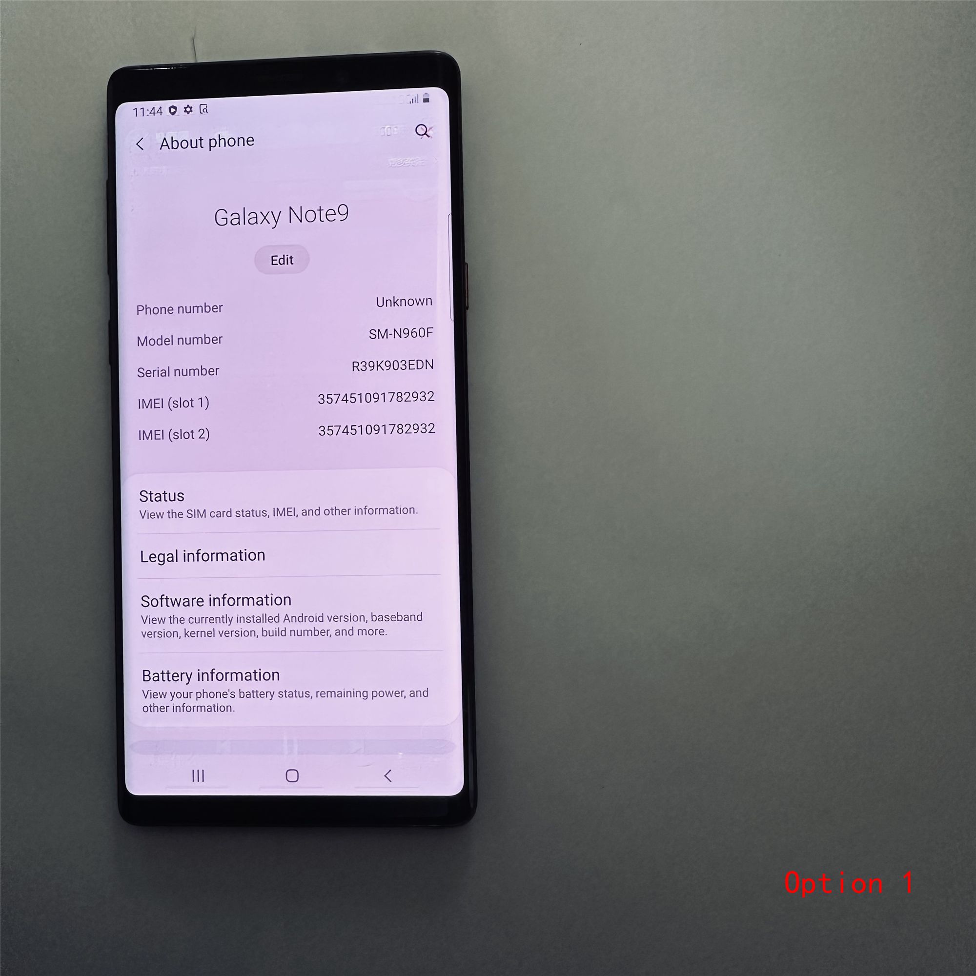 Samsung Galaxy Note9 Note 9 N960 ROM 128GB RAM 6GB 6.4inches Original Refurbished Cellphone 4G Smartphone