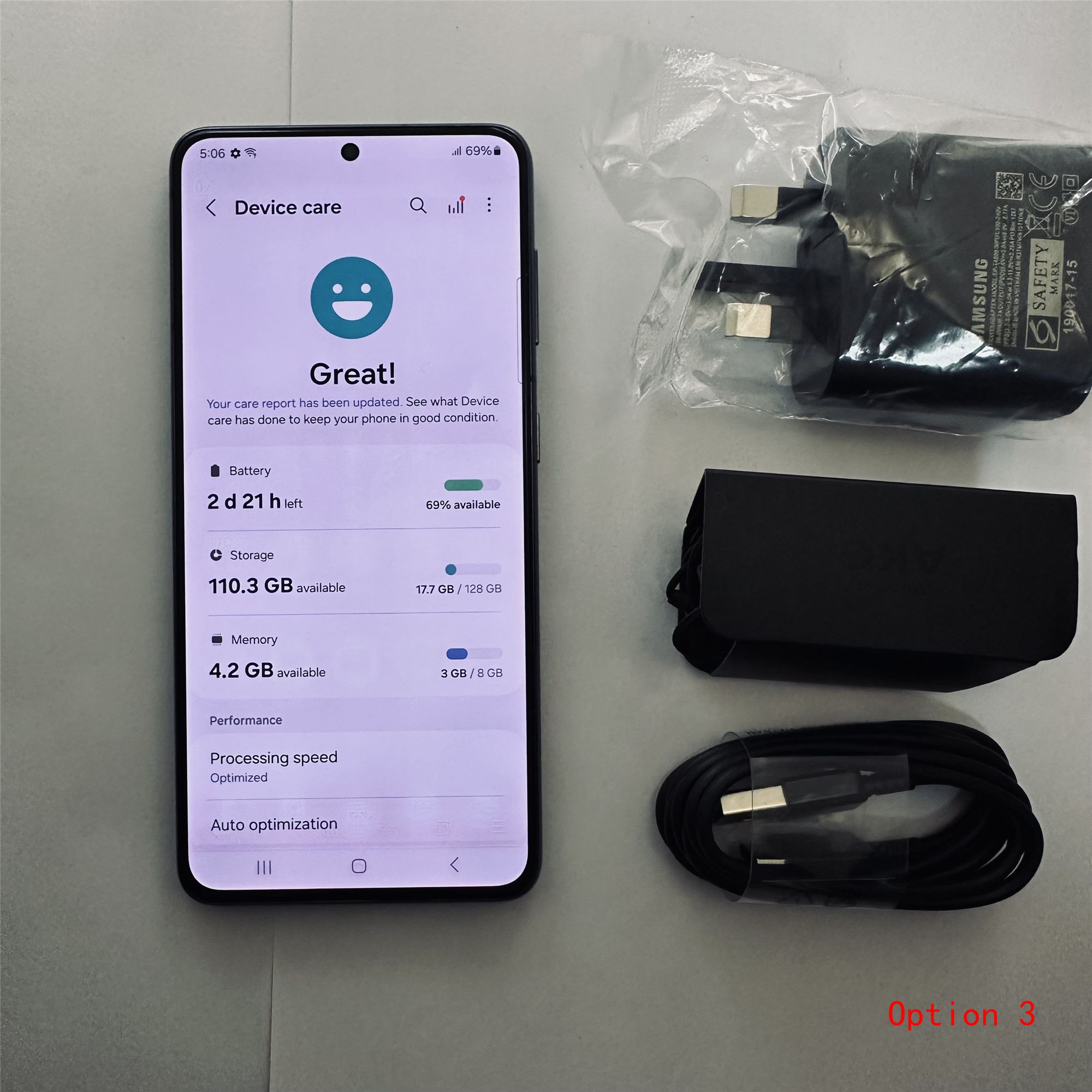 Original Samsung S21 128GB + 8GB Refurbished Phone Unlocked Smart Phone 5G LTE Cellphone