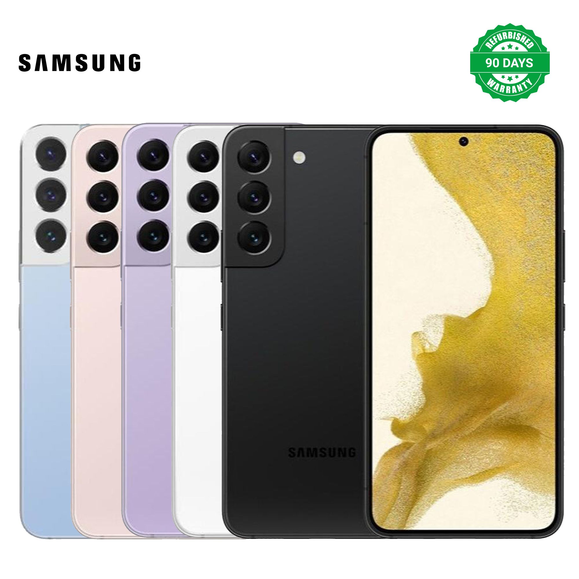 Refurbished Original Samsung S22 128GB + 8GB Phone Unlocked Smart Phone 5G LTE Cellphone