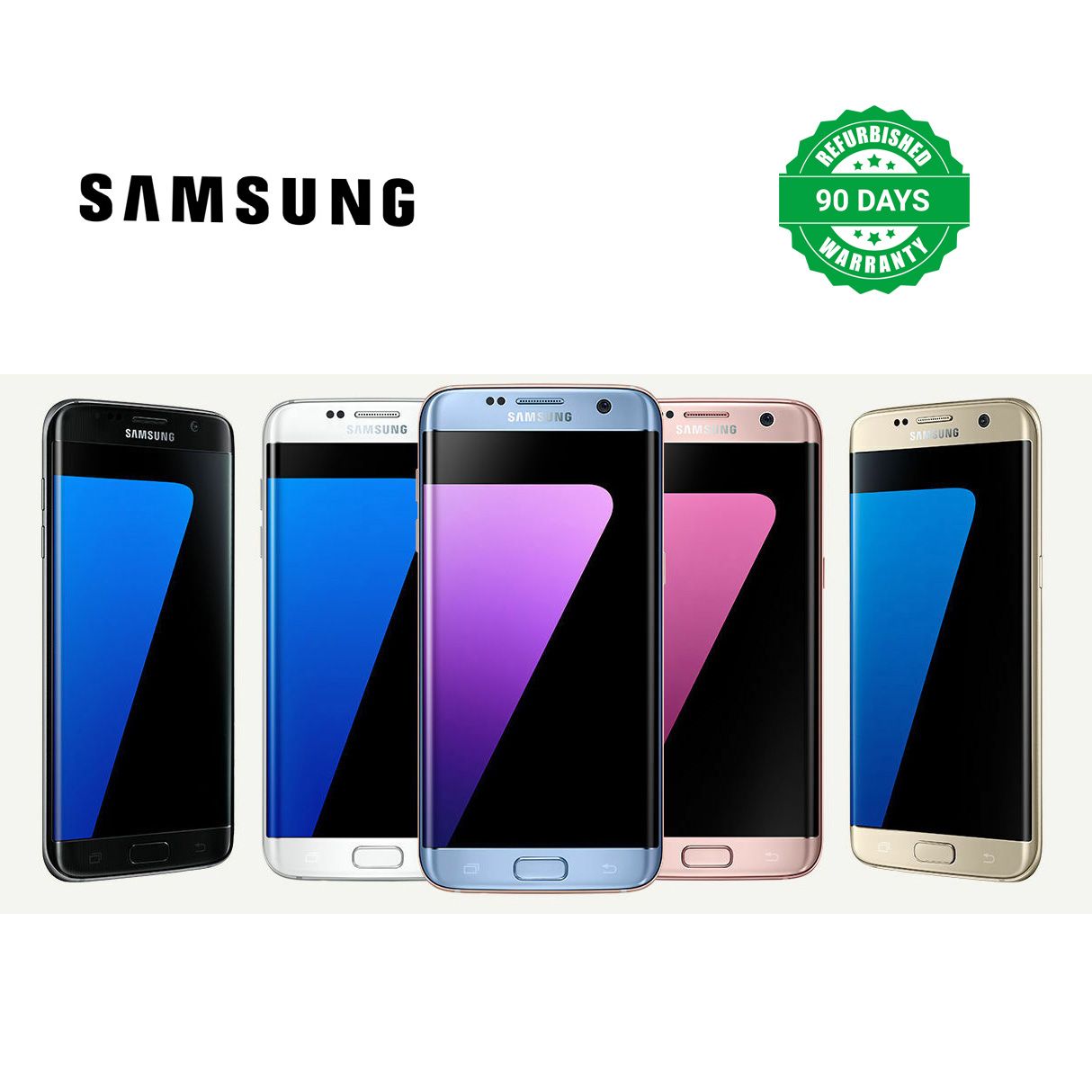 Refurbished Phone Samsung Galaxy S7 Edge G935 Smart Phone 4GB+32GB 12MP 4G LTE  Original Cellphones with line, dot or shadow
